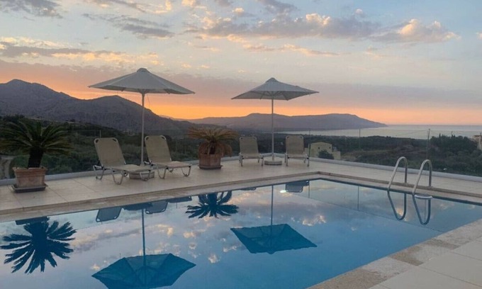Kournas House | Villa Vuna - Private Pool - Panoramic Seaview
