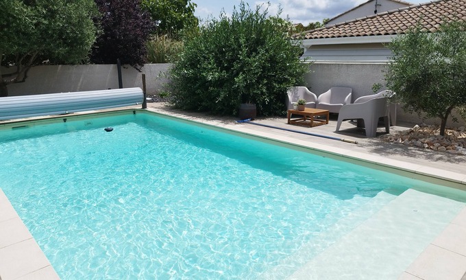 Lieuran-les-Beziers Villa | Villa with swimming pool. 15 min from the beaches and 25 min from the mountains
