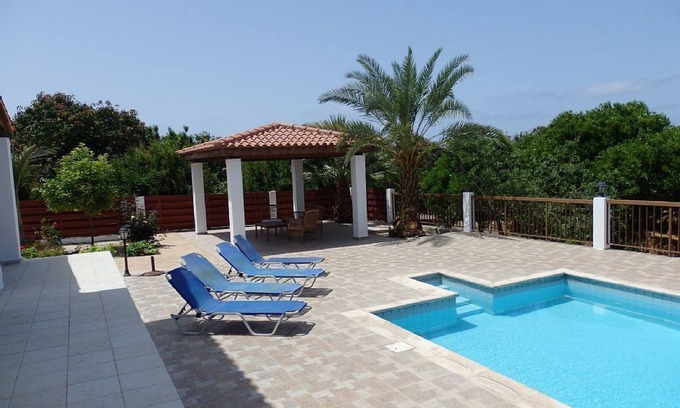 Agios Georgios Pegeias Villa | Villa with private pool and sea view