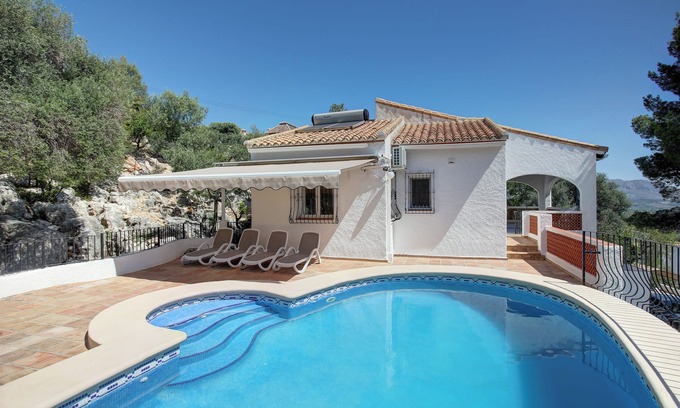 Orba Villa | Villa with private pool, terrace and porch overlooking the sea.