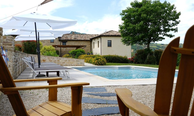Force Villa | Villa with stunning views of the hills and private pool.