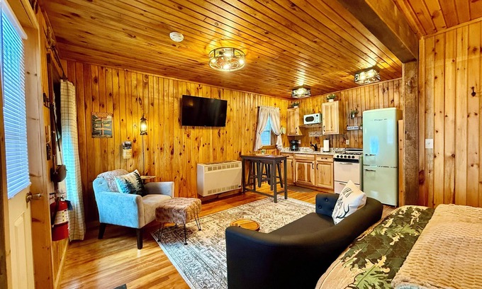 Old Forge Cottage | Village Cottages East: Town & Trails Cottage for 2 with private Hot Tub!