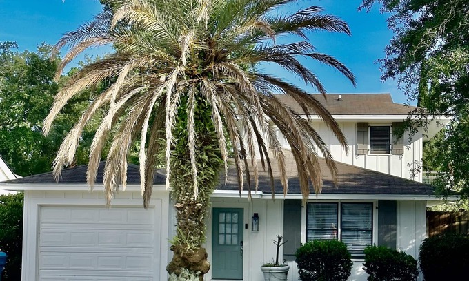 Saint Simons Island House | Walk to the Village, Beach, and Pier! Saltwater Pool right out your backdoor!