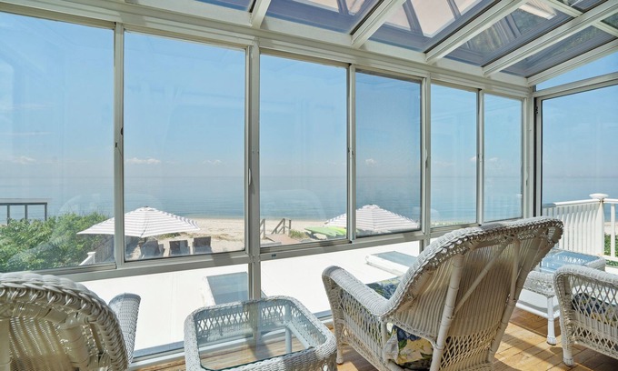Wading River House | Water's Edge Retreat: Beach, Hot Tub, & Ocean View