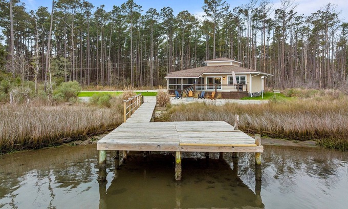 Smyrna House | Water's Edge Retreat- Sound Front Home with Dock