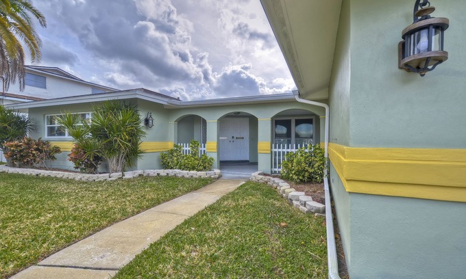 Island Estate House | Water View home with private pool and heated spa with boat deck clearwater