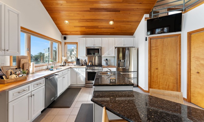 Beach Haven West House | Waterfront Beach Chalet w/Large Backyard and Firepit
