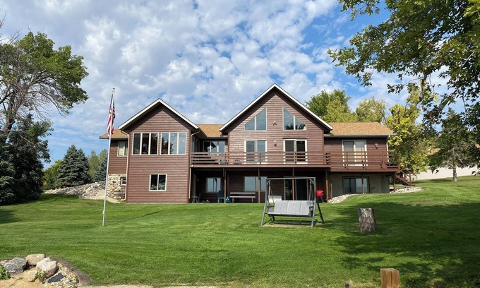 Ortonville Cabin | Waterfront Big Stone Lake Home w/Dock & Views