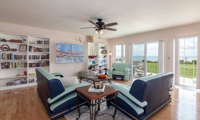 Tilghman House | Waterfront Home on Chesapeake Bay with Dock, Bikes & Sunset Views