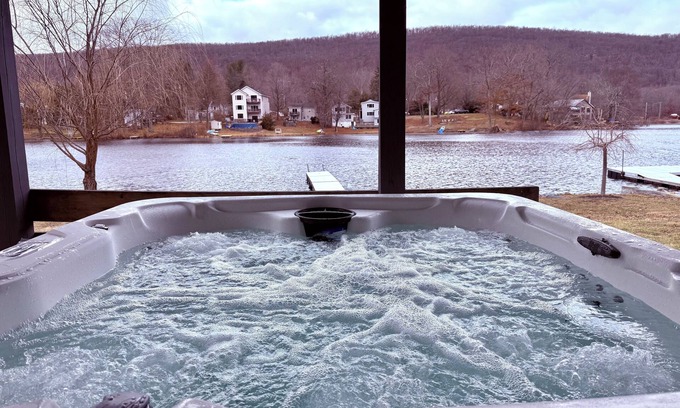 Greenwood Lake House | Waterfront Home with Hot Tub, Kayaks, and Fast Wifi