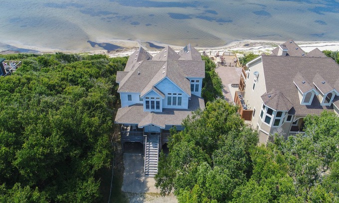 Buxton House | Waterfront house with private pool, hot tub, W/D, &vocean view