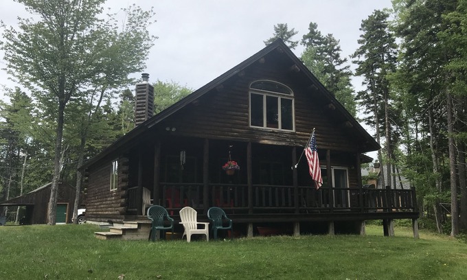 Rockwood Cabin | Waterfront Log Cabin With Private Dock And Game Room
