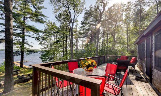 Bradley Cabin | Waterfront Maine Vacation Rental w/Private Dock