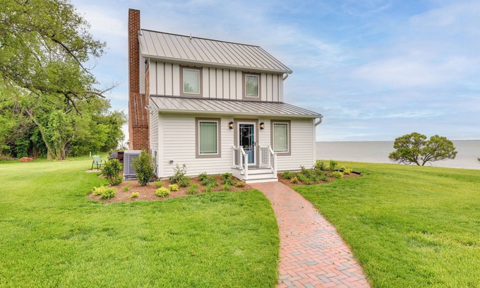 Ridge House | Waterfront Maryland Vacation Home: Private Beach!