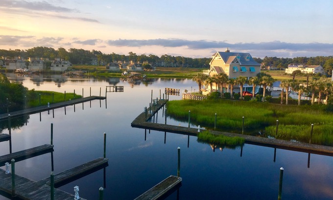 Little River Condo | Waterfront Splendor/Snowbirds Welcome/2B/2B Condo/Quiet Golf Course Comm.