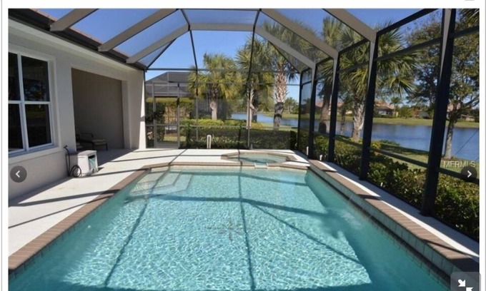 Riverwood Condo | Waterfront View with Private Pool in Gated Golf Community