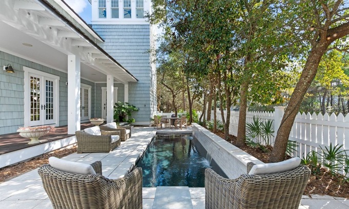 WaterSound Beach House | Watersound Beach! With Carriage House, Private Pool, LSV, & 4 Bikes!