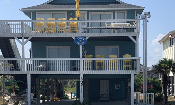 Surf City House | Welcome to HappyHours! 4BdRm, 3Bth, Private Beach Access and Amazing Ameniti