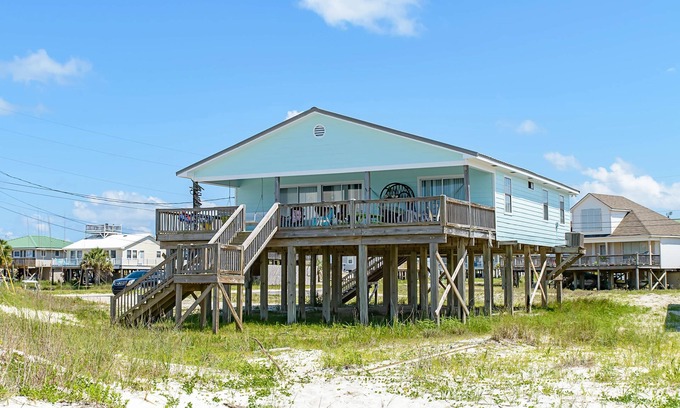 Silver Cay House | Welcoming home with WiFi, gulf views & spacious deck - steps to the beach