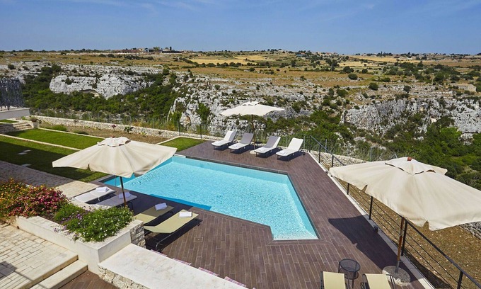 Cannizzara Villa | Wonderful private villa for 16 people with A/C, hot tub, WIFI, private pool, TV, patio and parking