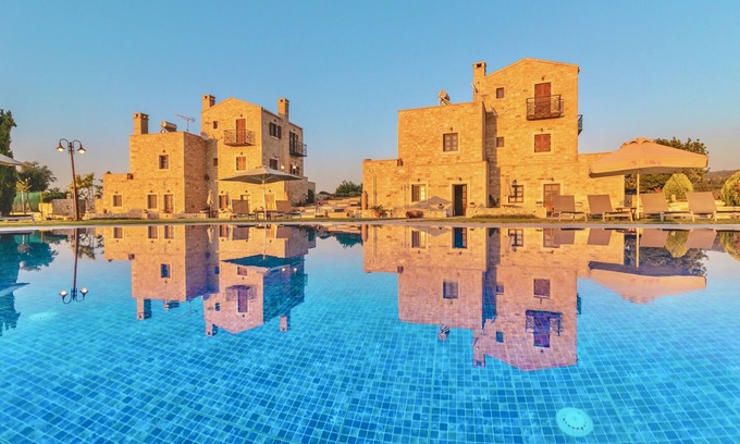 Pikris Villa | Wonderful stonebuild villa with amazing panoramic sea-country views