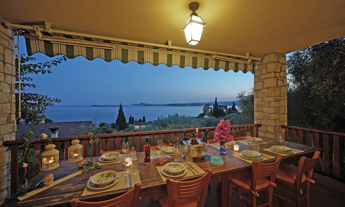 Gardone Riviera Villa | Wonderful villa for 8 people + 2 kids with POOL, LAKE VIEW, AC and big garden