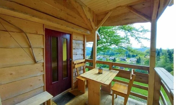 Skofja Loka House | Wooden house Robin Hood, accommodation with a view
