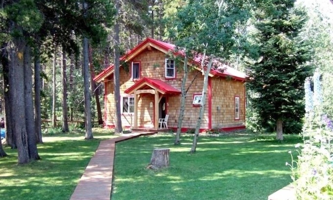 East Glacier Park Village House | Wooden guest cottage