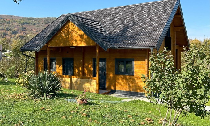 Seliste Dreznicko Apartment | Wooden Villa OLD OAK app2 in fabulous Plitvice Lakes