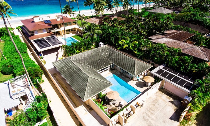 Kailua House | Wow! Home just steps from the Beach with Private Salt Water Pool
