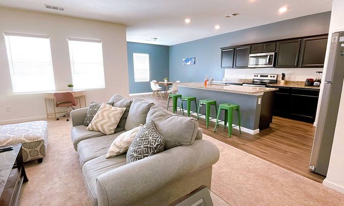 Crowley House | Wow! Newbuilt home with dreamy kitchen. Extended stay.
