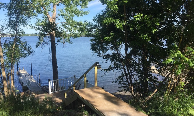 West Swanton Cabin | Year Round Lakeview Cottage with Dock on Lake Champlain