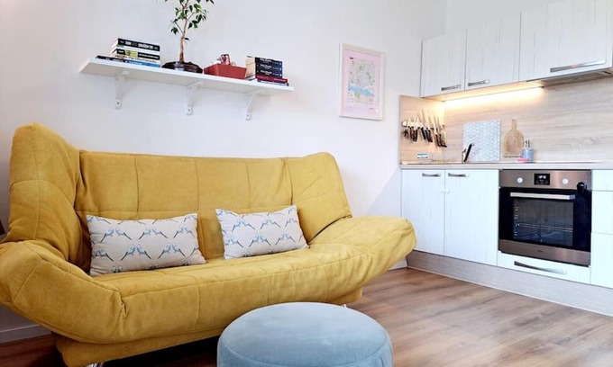 Bratislava Apartment | Yellow Sofa