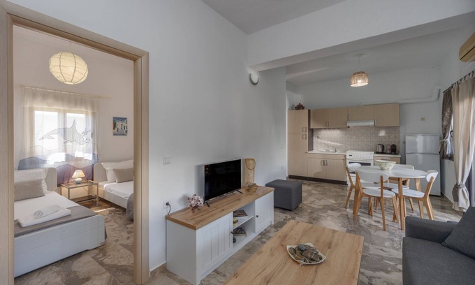 Agkisaras Apartment | Yialos Votsalo Seaside Residence by Estia