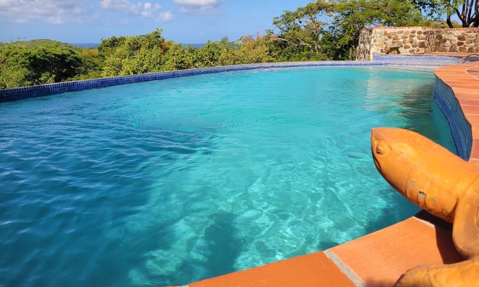 Gros Islet Villa | Zazen - Private pool with ocean views.