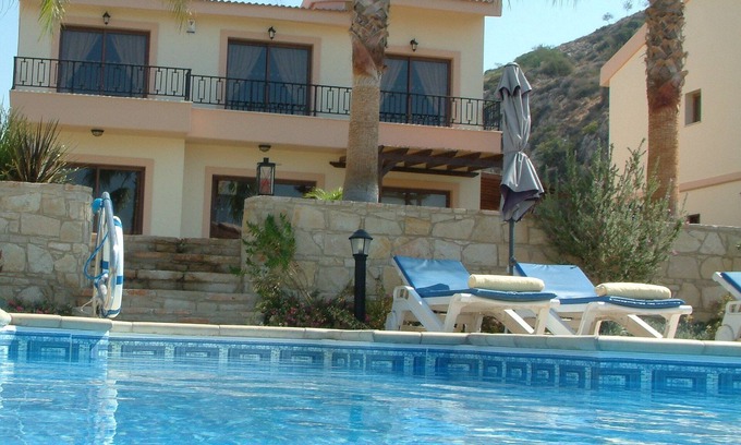 Pissouri Villa | Zeus Villa. Three bedroom villa with private big pool and landscaped garden .