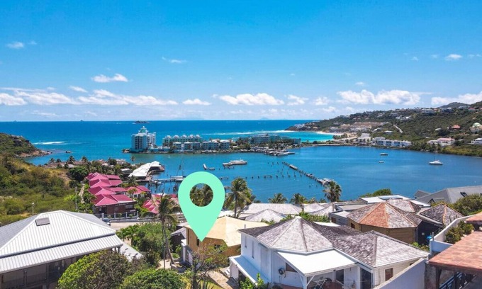 Oyster Pond Apartment | ZouZou charming apartment with swimming pool