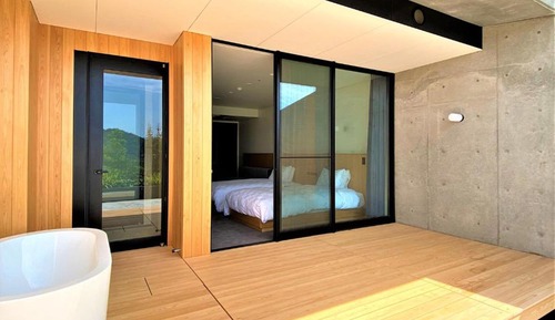 Twin Rom with Terrace, Private Open-air Bath, Non Smoking