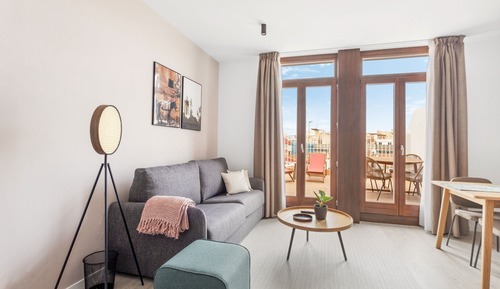 One-Bedroom Apartment with rooftop terrace