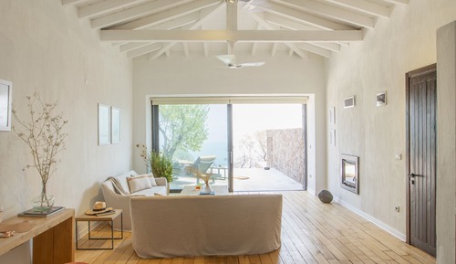 Junior Suite, 1 King Bed, Fireplace, Sea View