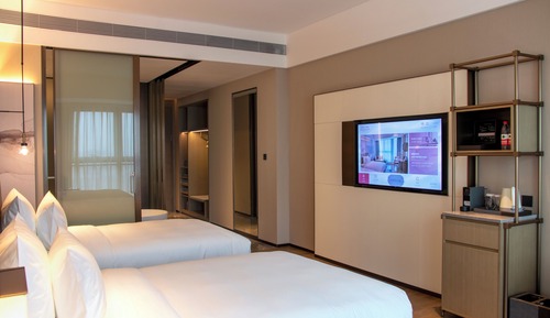 Garden View Twin Bed Room