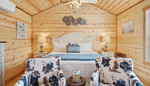 Cabin, 1 King Bed, Kitchen