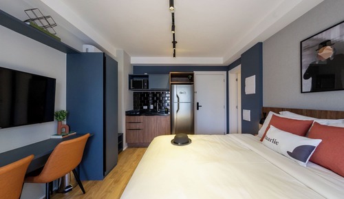 Studio Casal de 26m com Varanda
