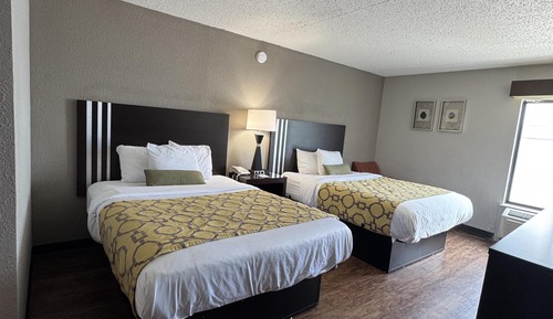 Standard Room, 2 Queen Beds, Non Smoking, Refrigerator & Microwave