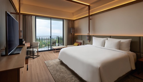 Deluxe Room, 1 King Bed, Balcony, Garden View