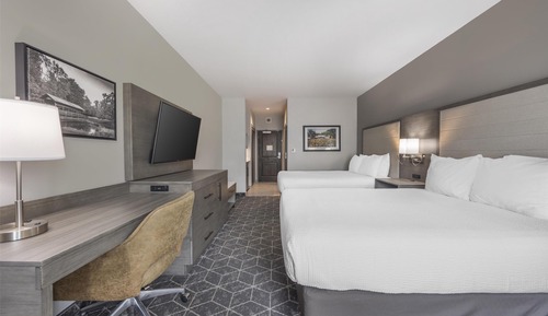 Standard Room, 2 Queen Beds, Non Smoking, Refrigerator & Microwave