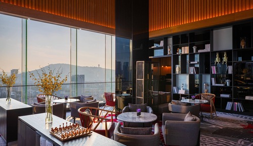 Club Room, 2 Double Beds, City View