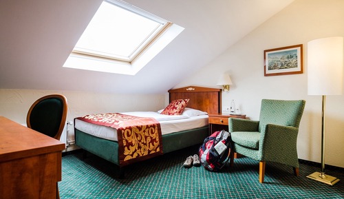 Economy, attic floor with sloping ceilings ,dormer window