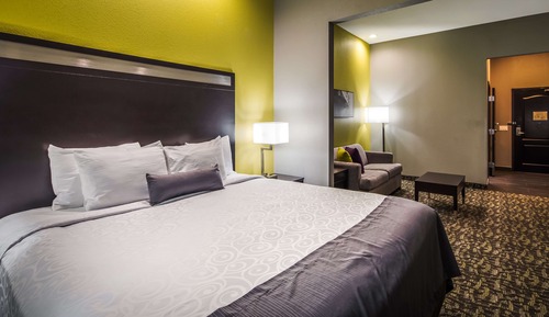 Suite, 1 King Bed, Accessible, Refrigerator & Microwave (with Single Sofabed)