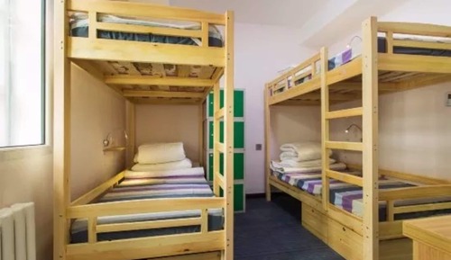 Bed in 6-Bed Male Dormitory Room